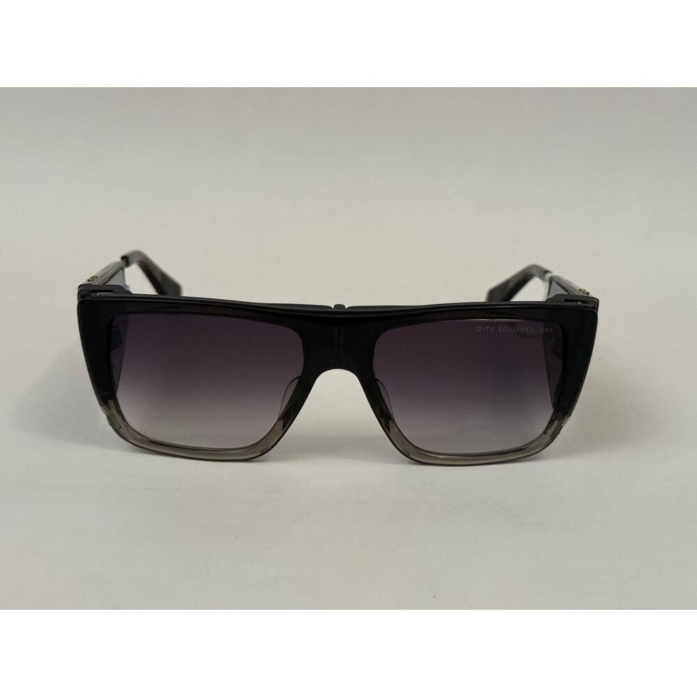 Dita Souliner One Sunglasses DTS127-56-03 Black/ Black Iron NEW Authentic $875